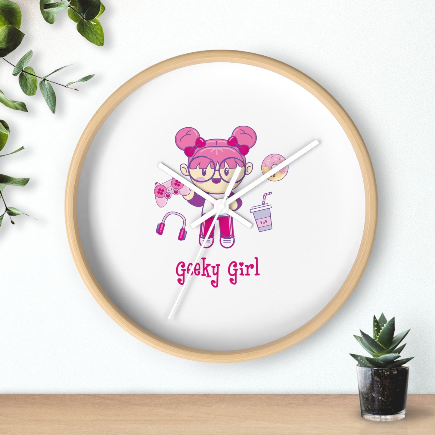 Geek Girl - Wall Clock