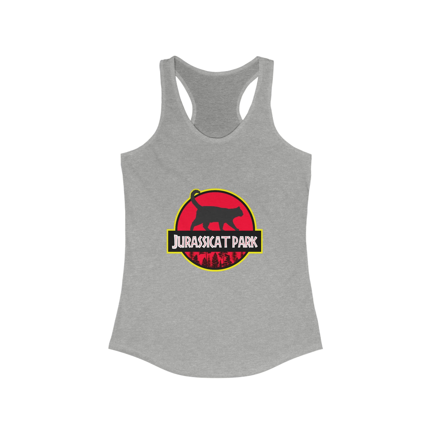 Jurassicat Park - Women's Ideal Racerback Tank