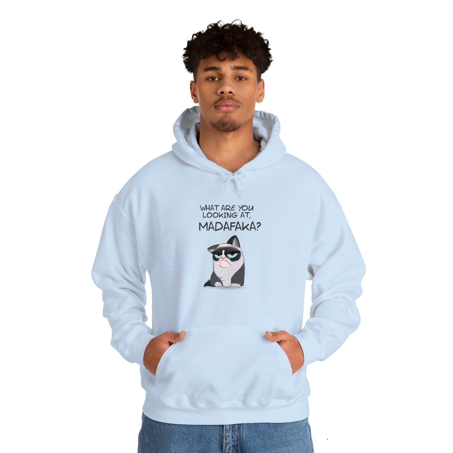 What you're looking at, Madafaka? - Unisex Heavy Blend™ Hooded Sweatshirt