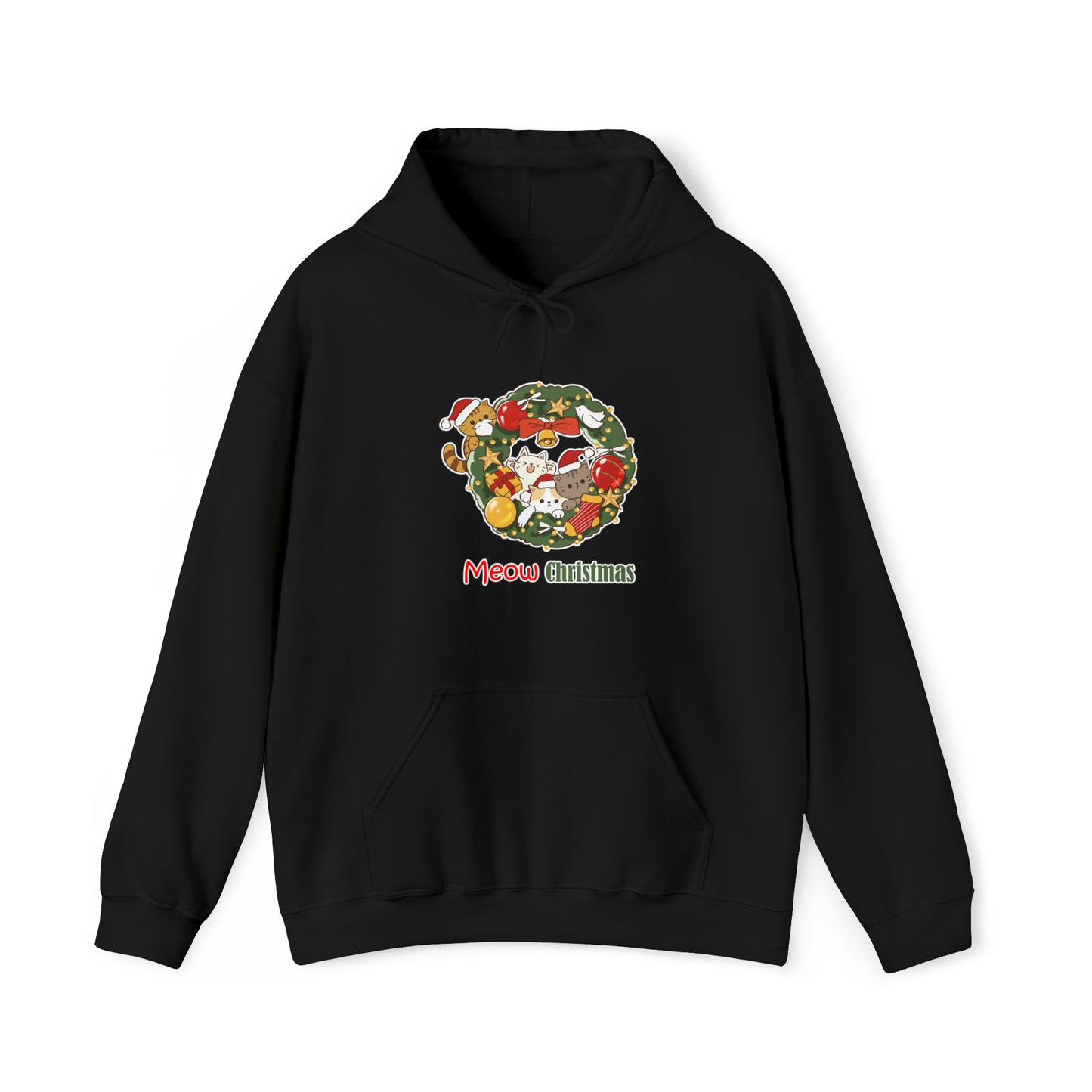 Meow Christmas - Unisex Heavy Blend™ Hooded Sweatshirt