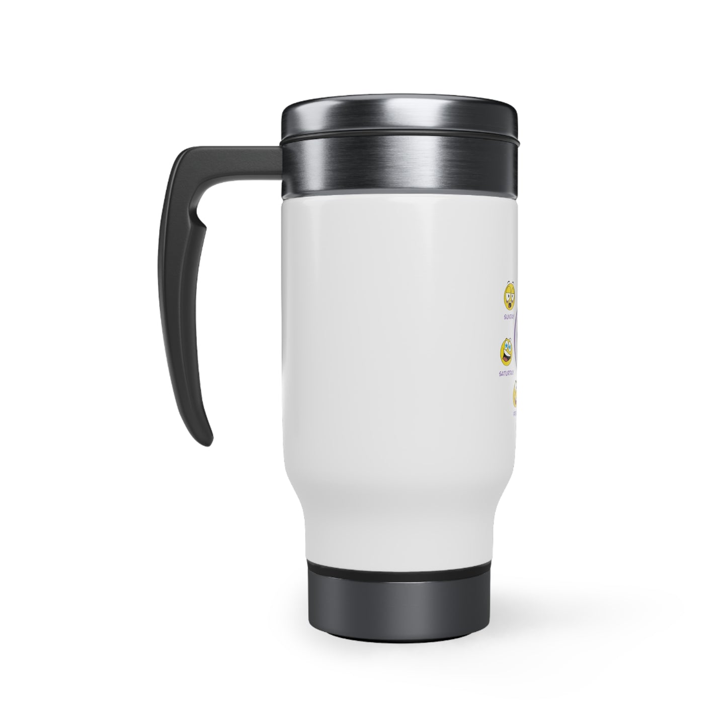 Mood Loop - Stainless Steel Travel Mug with Handle, 14oz