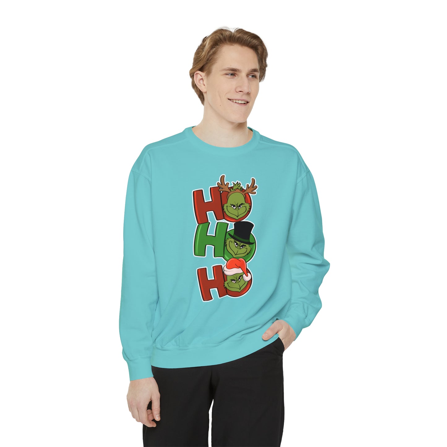 Grinch - Unisex Garment-Dyed Sweatshirt