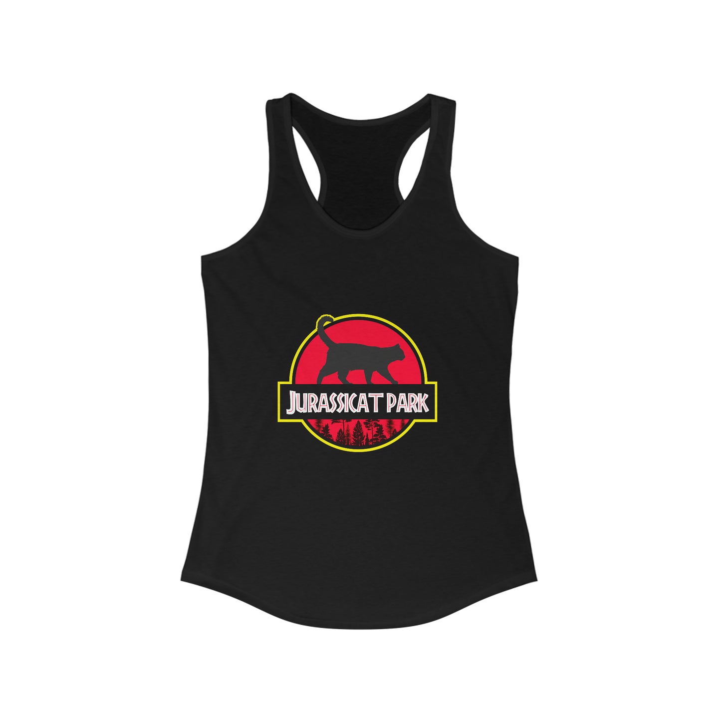 Jurassicat Park - Women's Ideal Racerback Tank