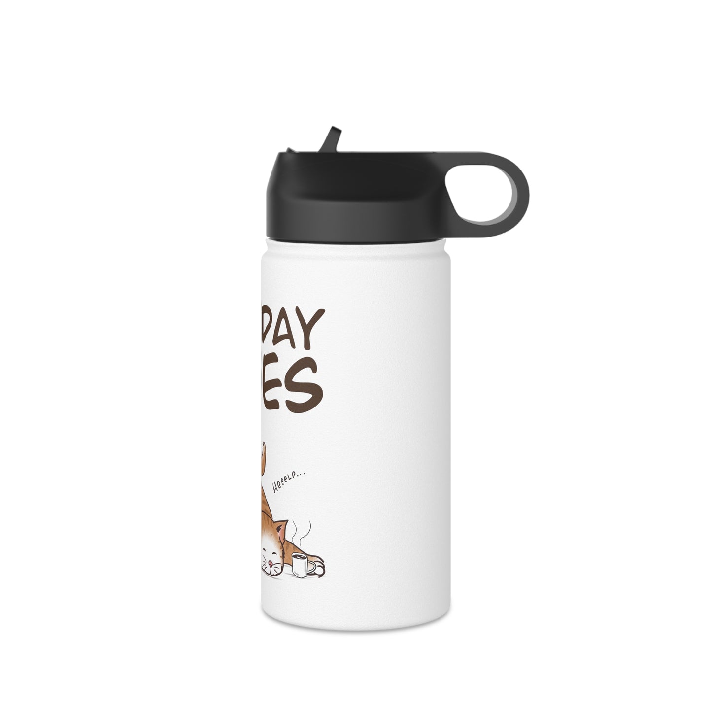 Monday Vibes - Stainless Steel Water Bottle, Standard Lid