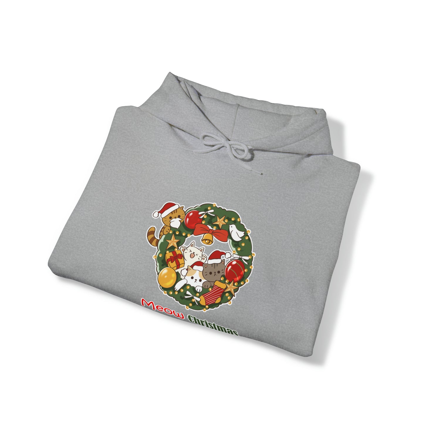 Meow Christmas - Unisex Heavy Blend™ Hooded Sweatshirt