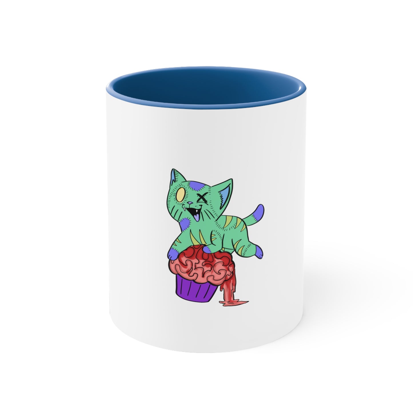 Zombie Cat - Accent Coffee Mug, 11oz