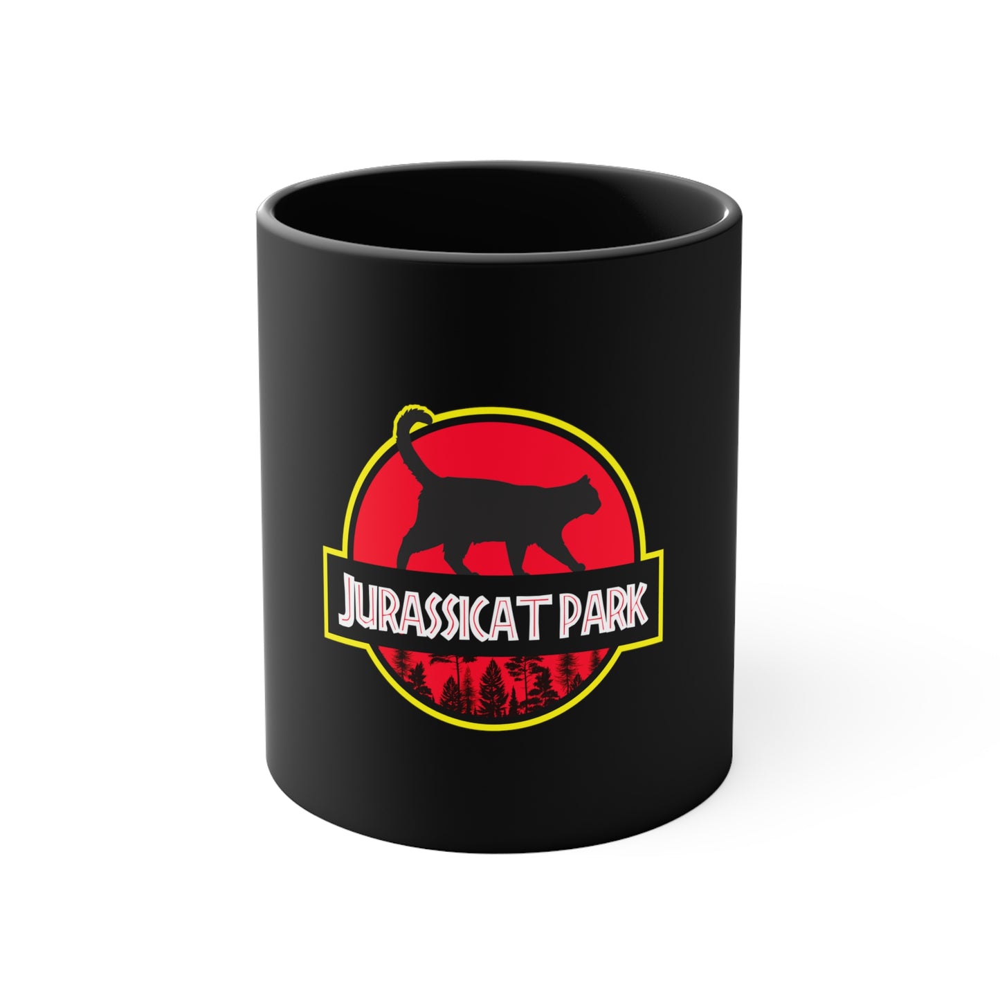 Jurassicat Park - Accent Coffee Mug, 11oz