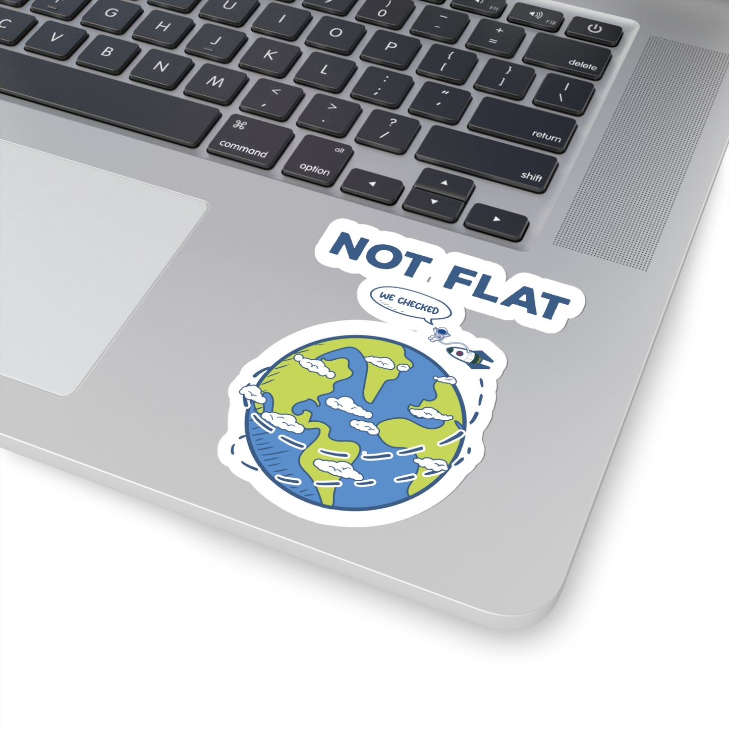 Flat Earth - Kiss-Cut Stickers