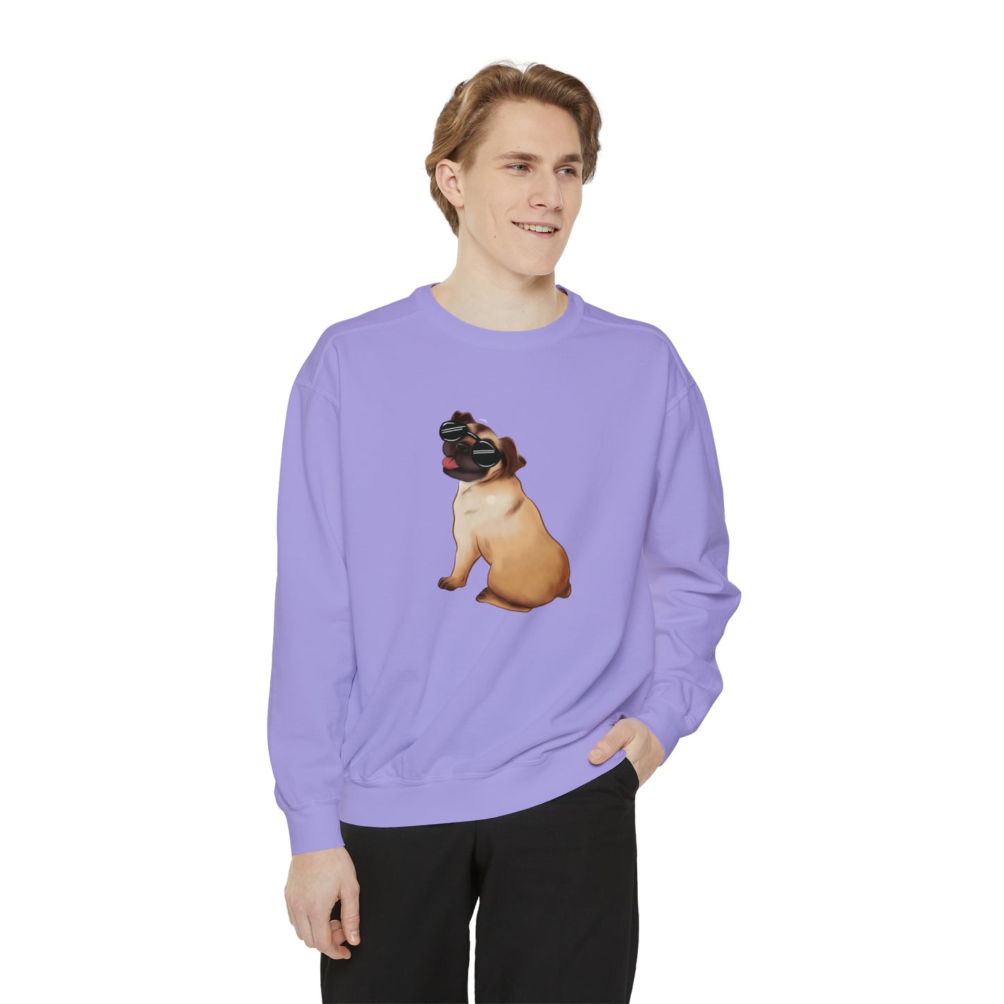 Pug - Unisex Garment-Dyed Sweatshirt