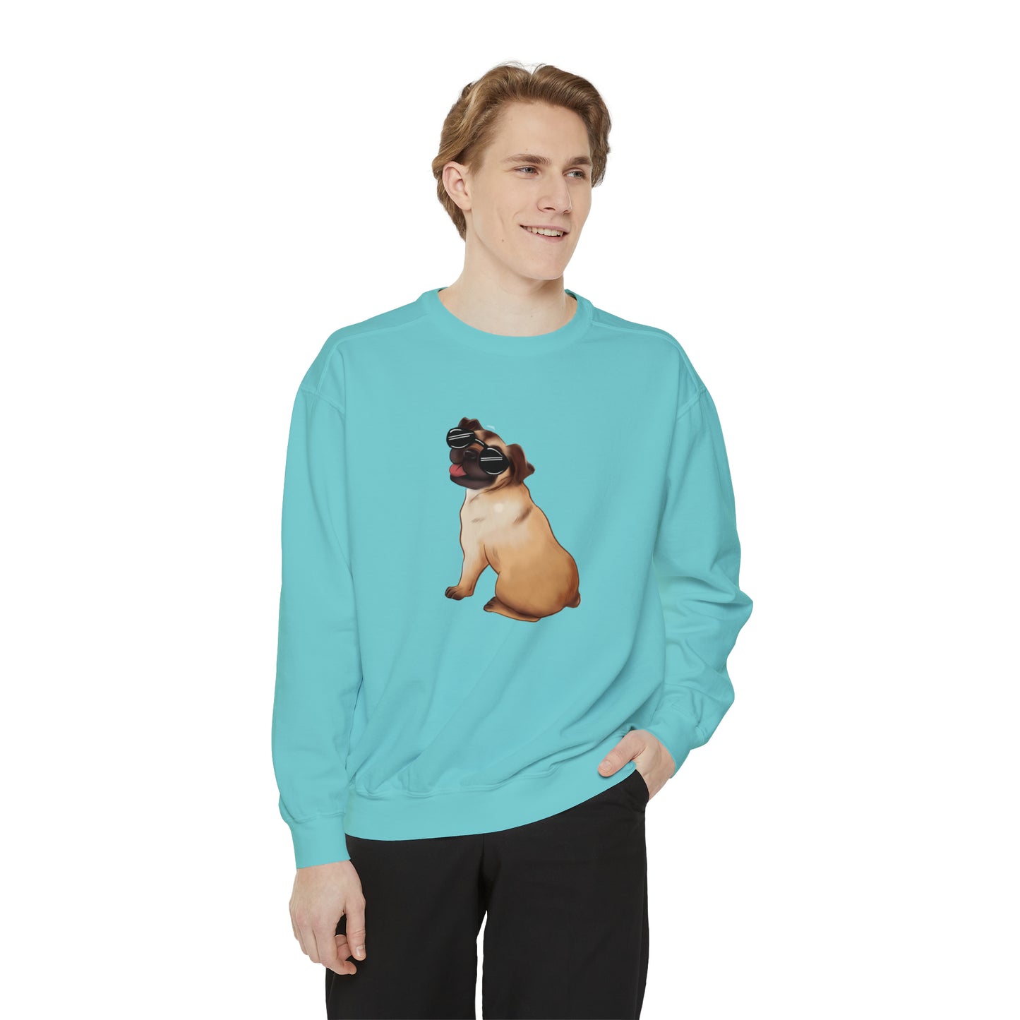 Pug - Unisex Garment-Dyed Sweatshirt