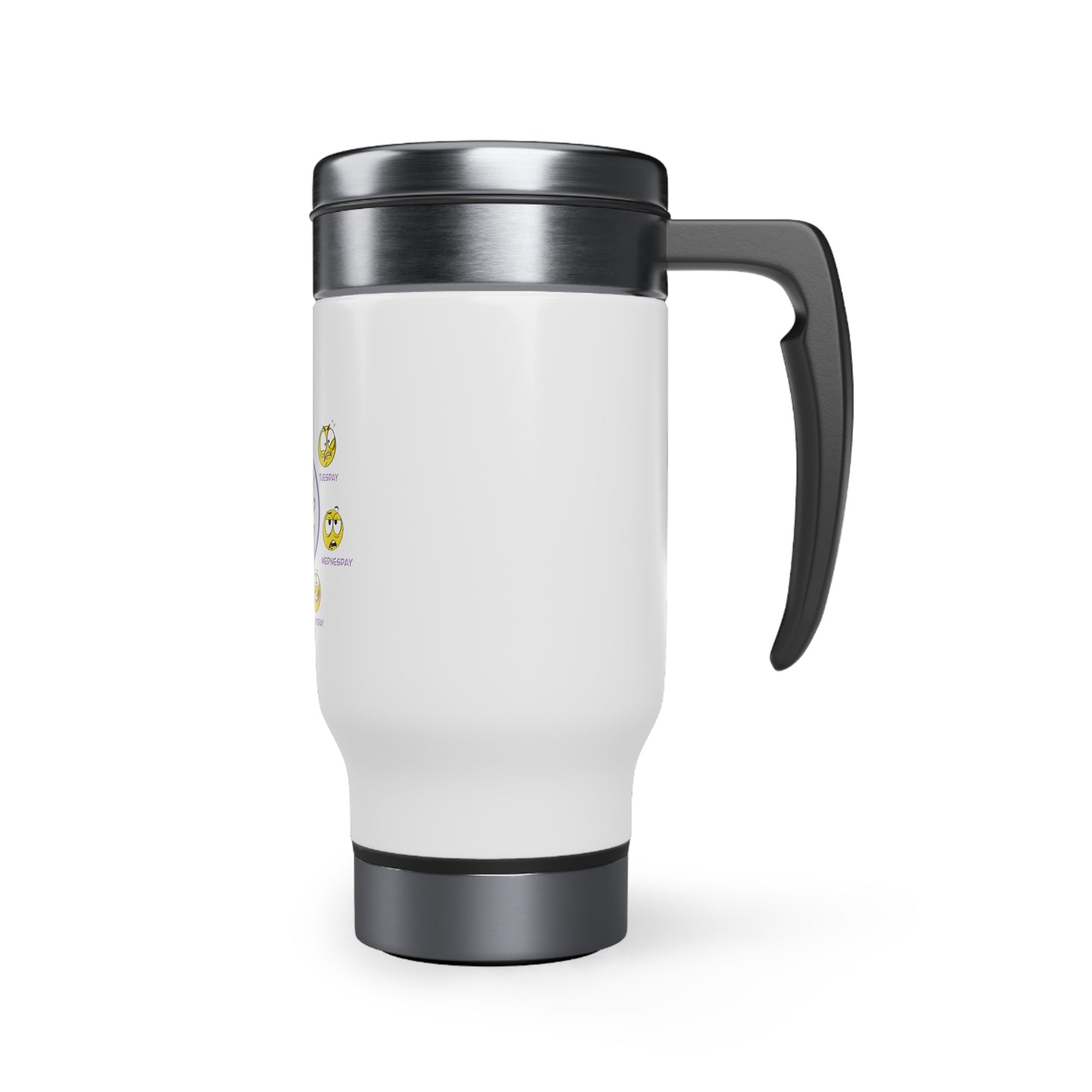 Mood Loop - Stainless Steel Travel Mug with Handle, 14oz