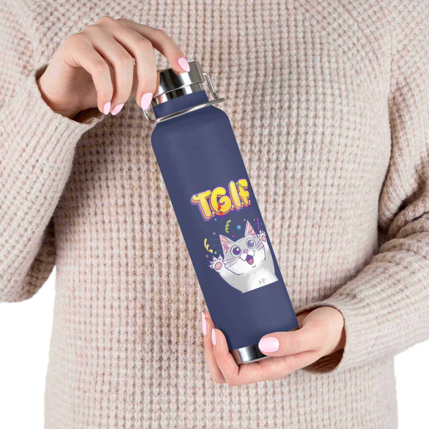 TGIF - Copper Vacuum Insulated Bottle, 22oz