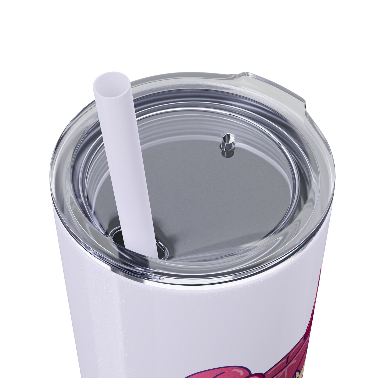 Geek Girl - Skinny Tumbler with Straw, 20oz