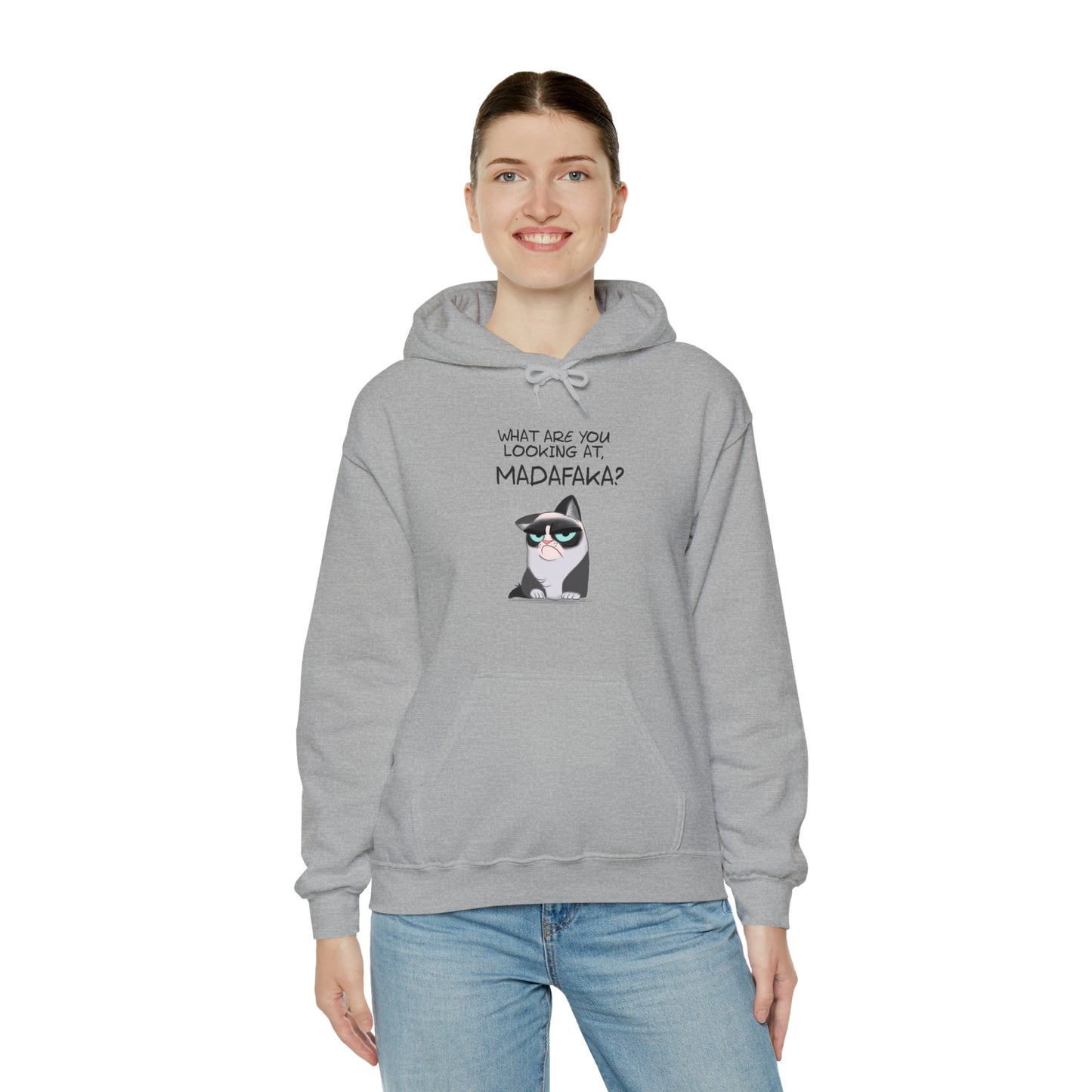 What you're looking at, Madafaka? - Unisex Heavy Blend™ Hooded Sweatshirt