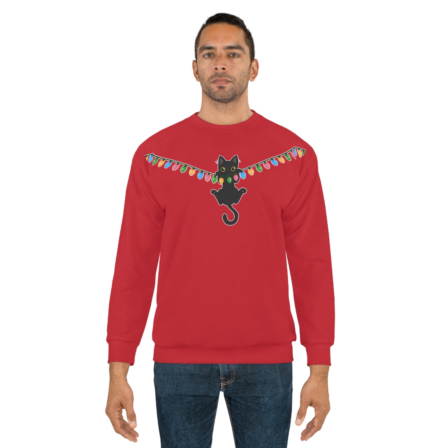 Meow Christmas - Unisex Sweatshirt (AOP)