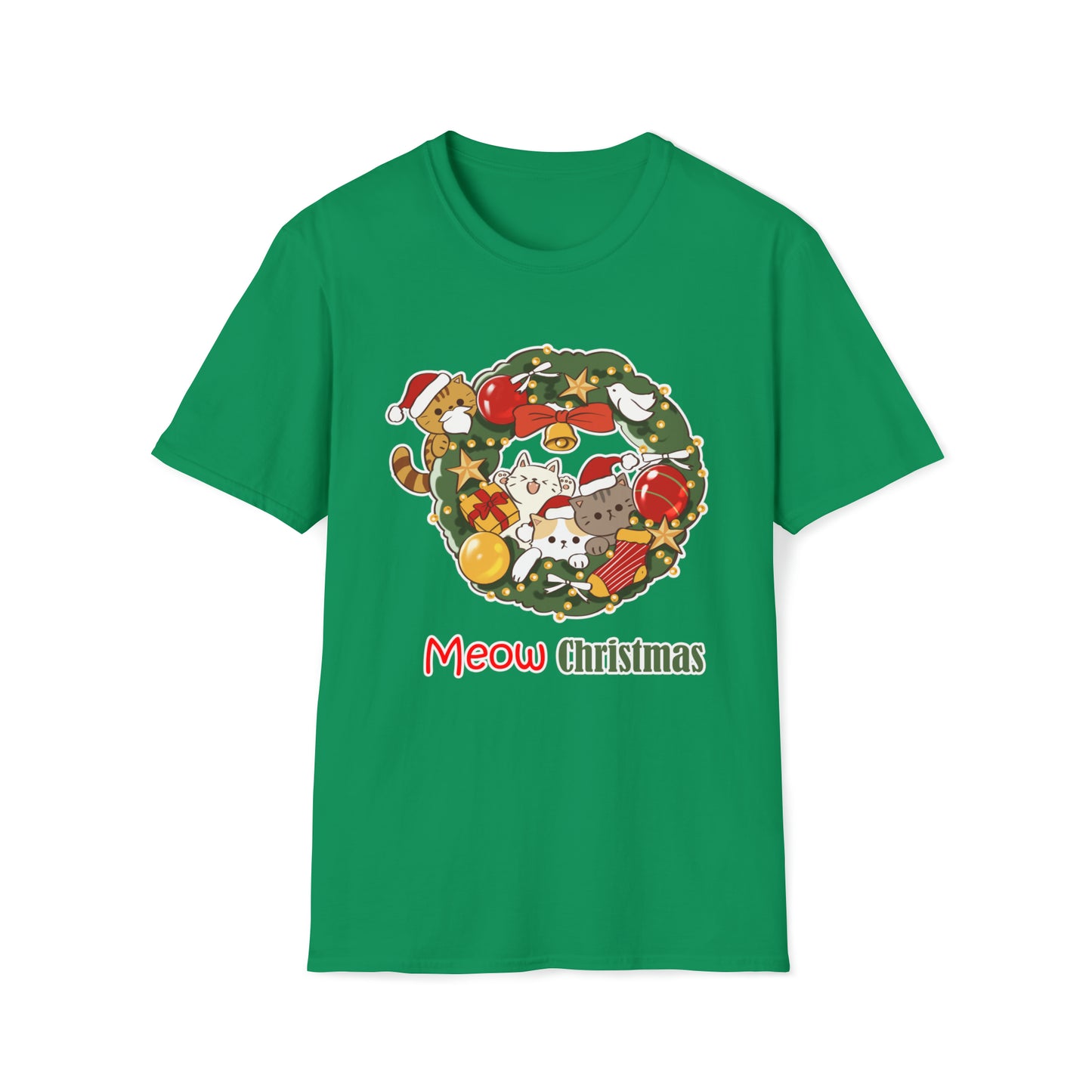 Meow Christmas - Unisex Softstyle T-Shirt