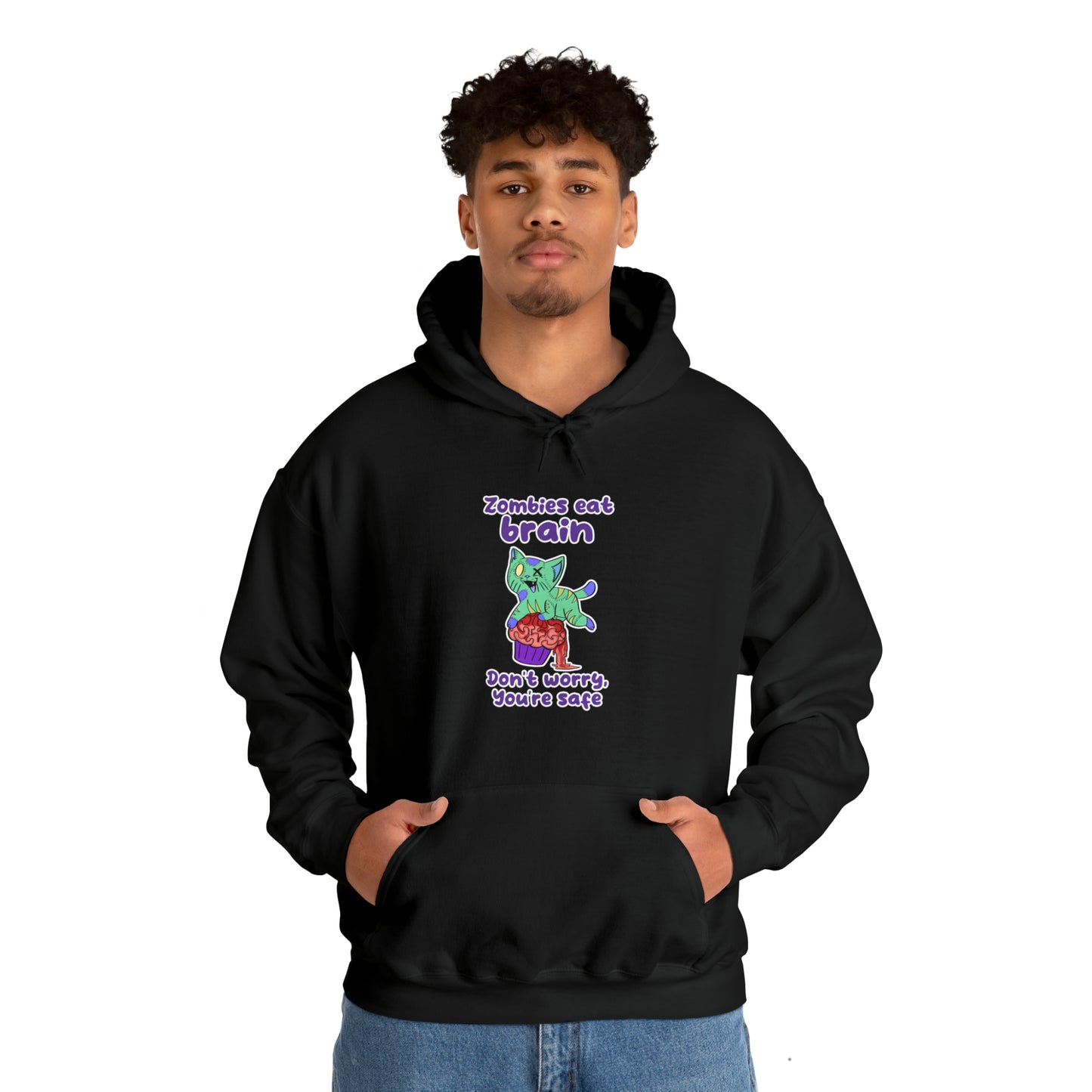 Zombie Cat - Unisex Heavy Blend™ Hooded Sweatshirt