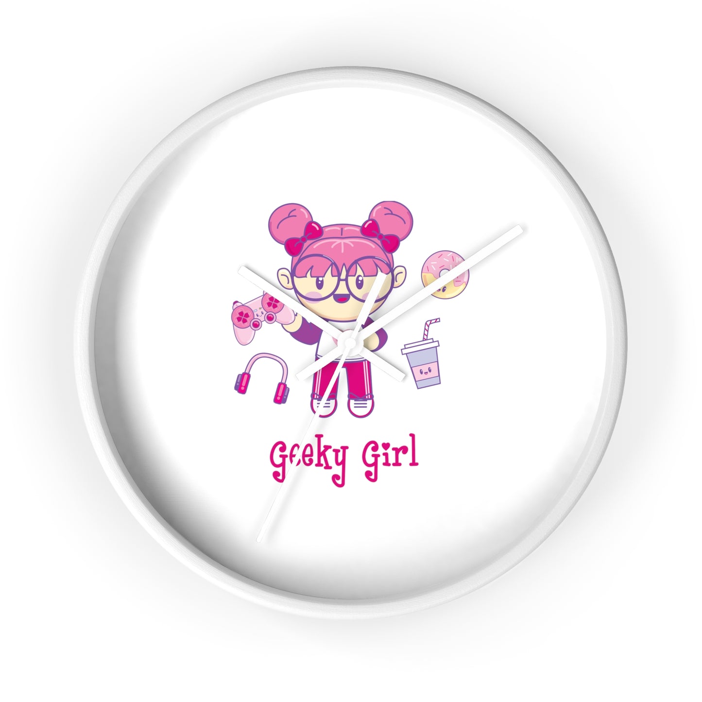 Geek Girl - Wall Clock