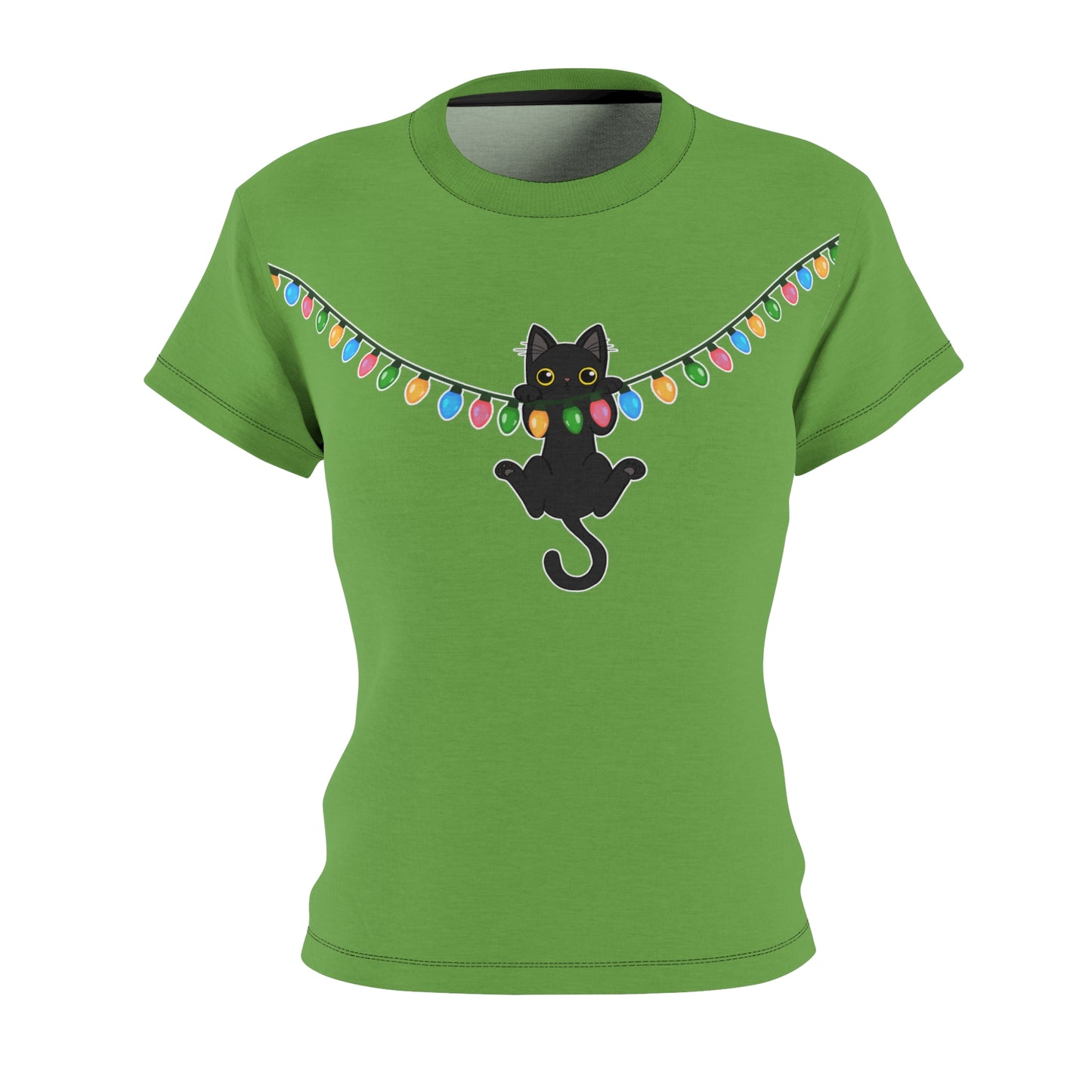 Meow Christmas - Women's Cut & Sew Tee (AOP)