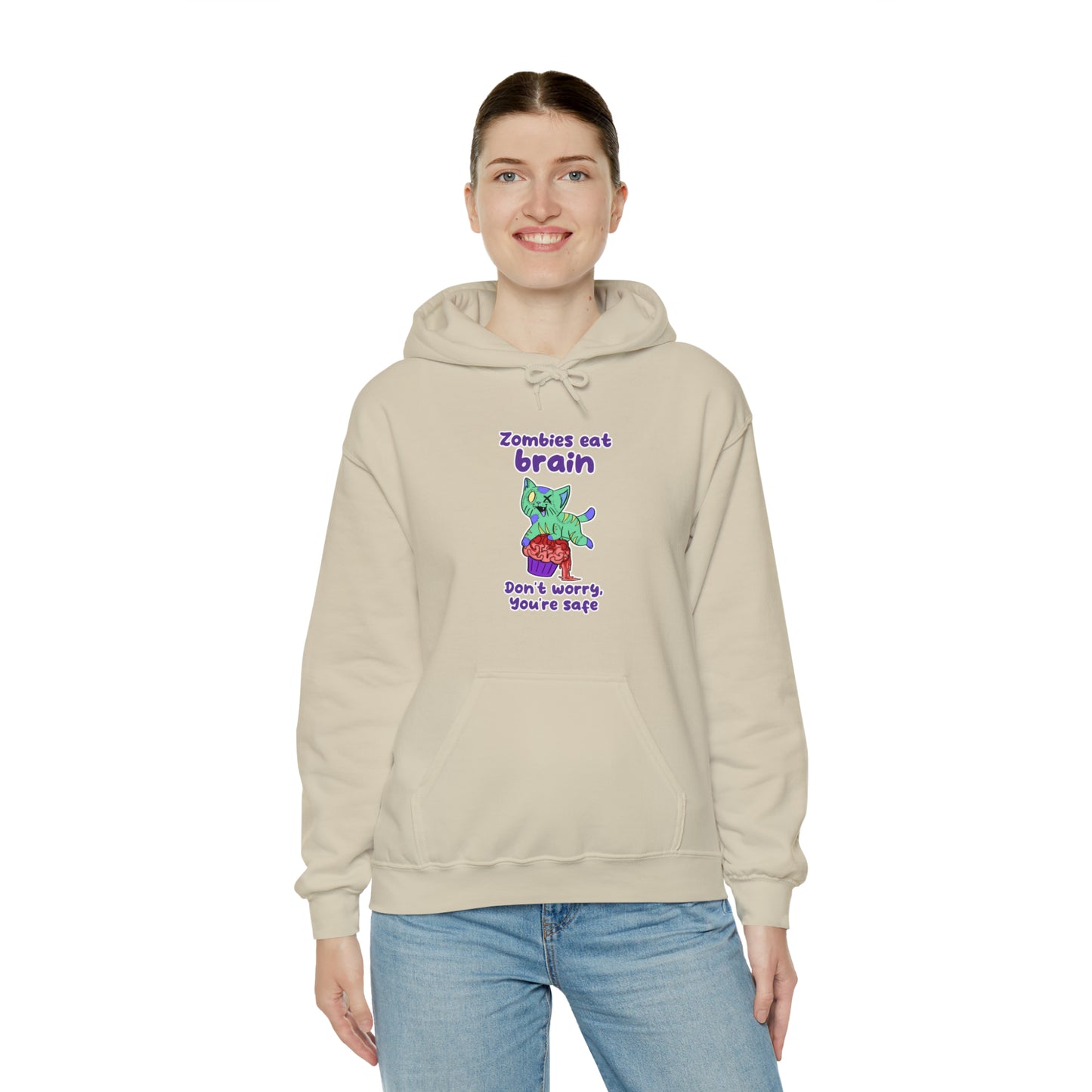 Zombie Cat - Unisex Heavy Blend™ Hooded Sweatshirt