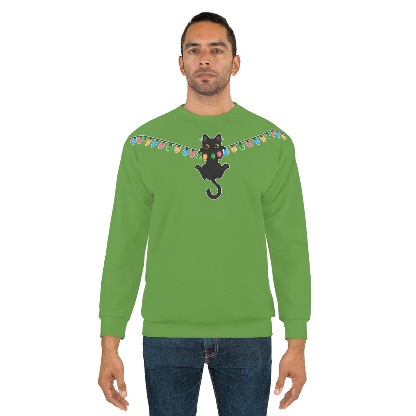 Meow Christmas - Unisex Sweatshirt (AOP)