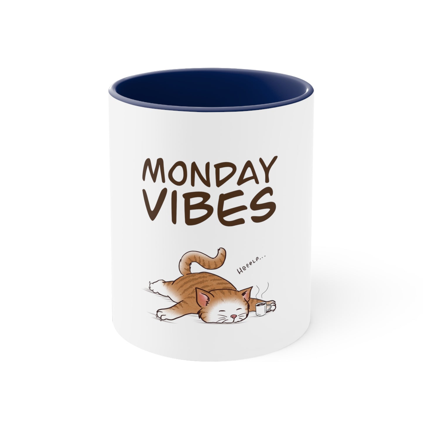 Monday Vibes - Accent Coffee Mug, 11oz