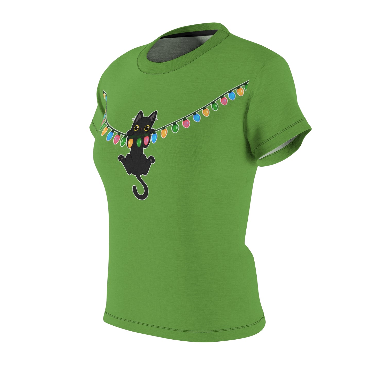 Meow Christmas - Women's Cut & Sew Tee (AOP)