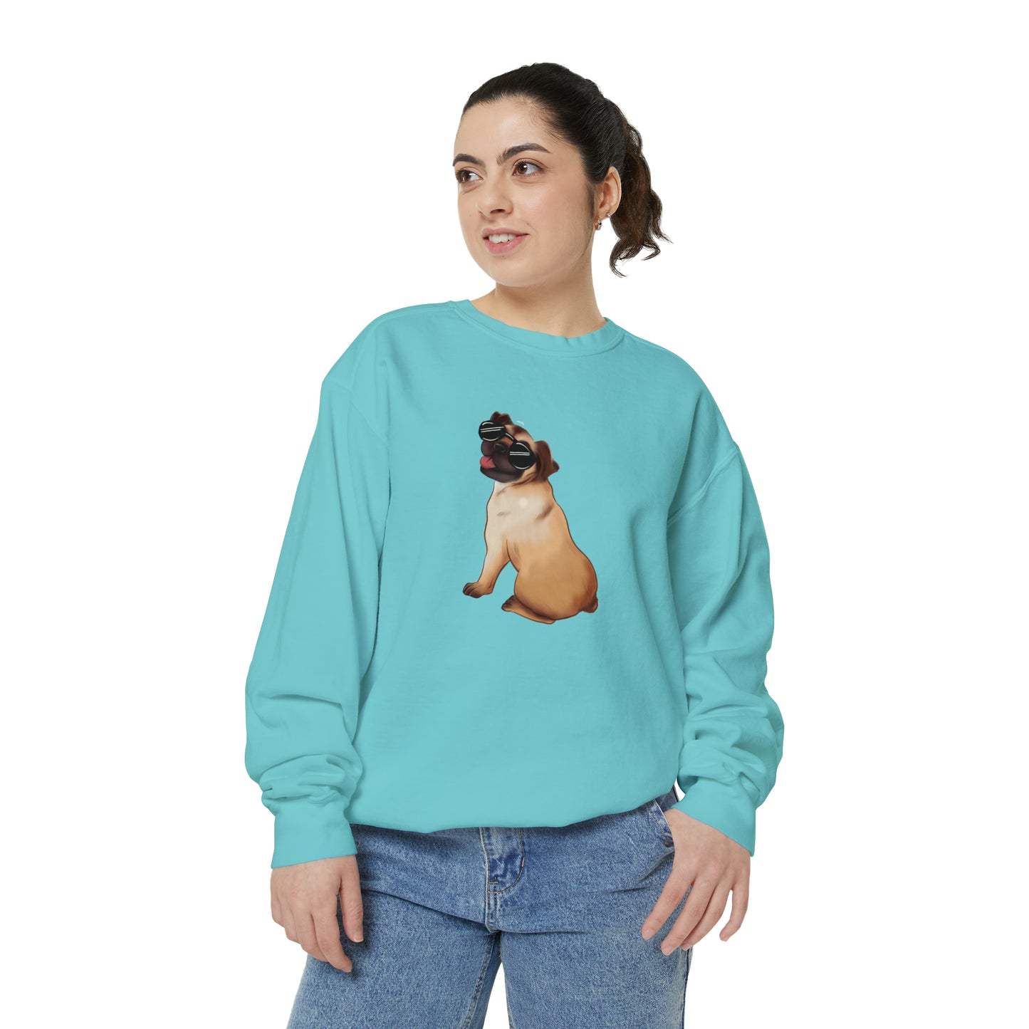 Pug - Unisex Garment-Dyed Sweatshirt