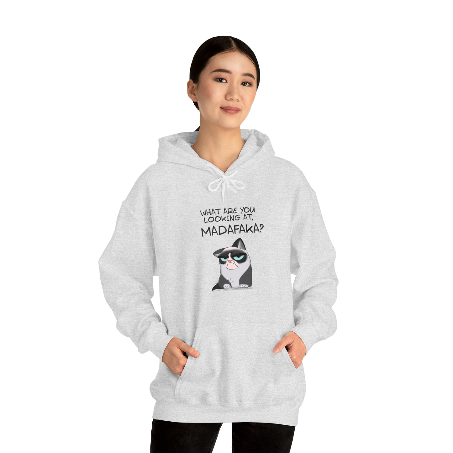 What you're looking at, Madafaka? - Unisex Heavy Blend™ Hooded Sweatshirt