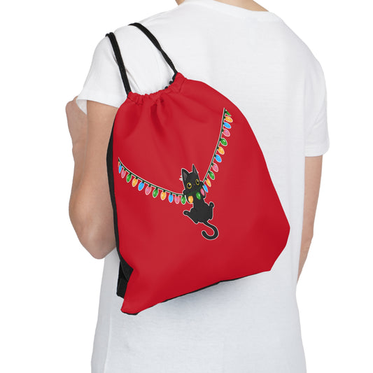 Meow Christmas - Outdoor Drawstring Bag