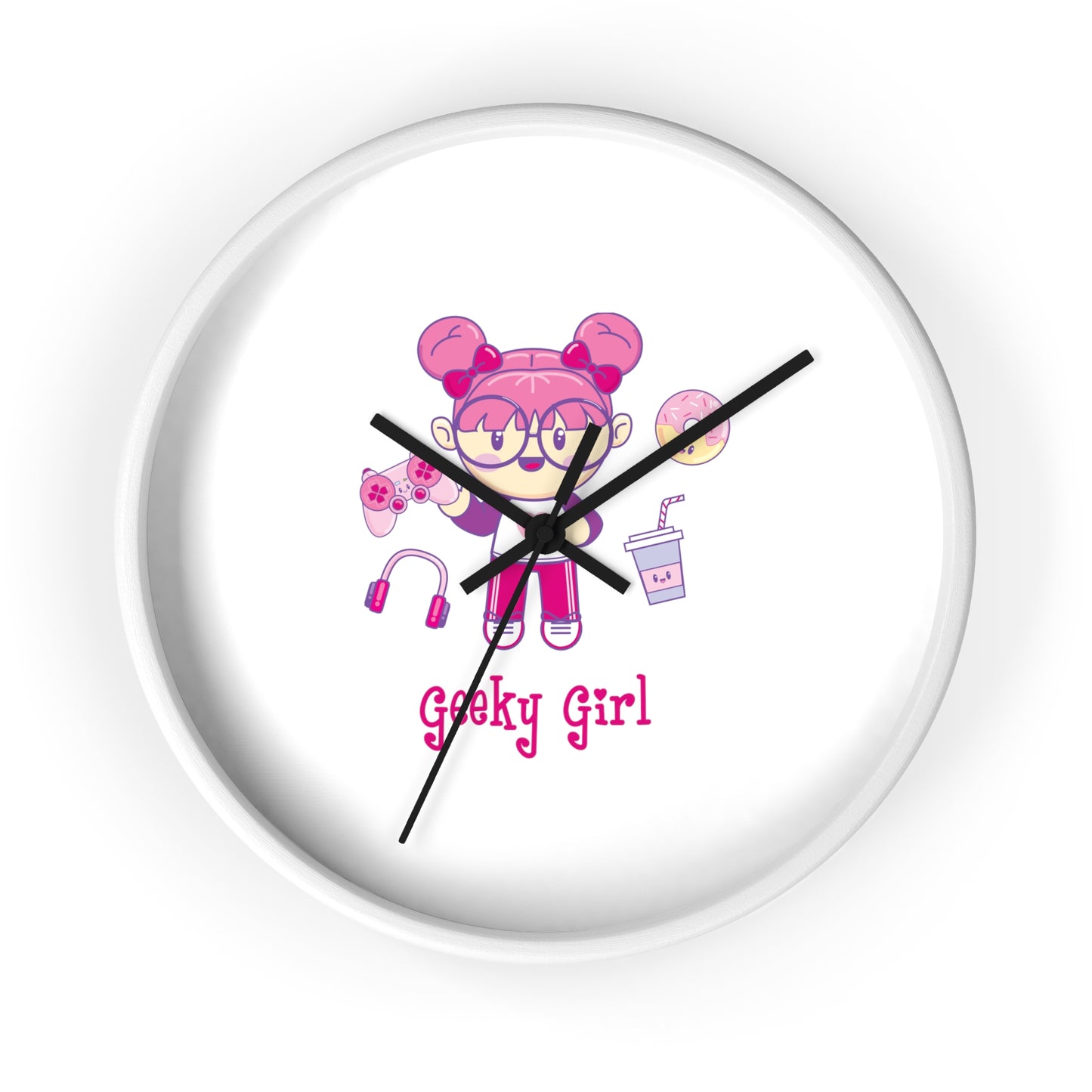 Geek Girl - Wall Clock