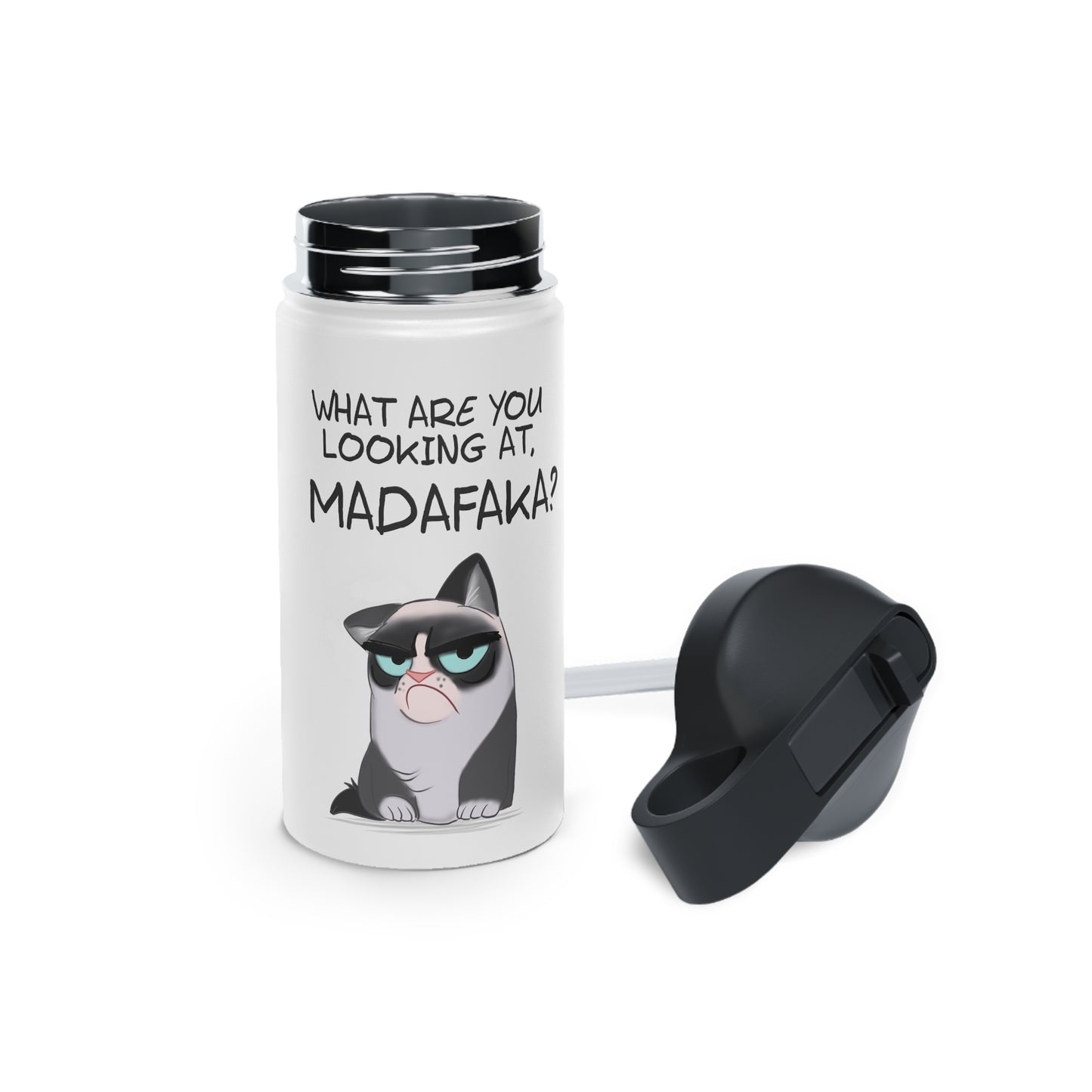 Madafaka - Stainless Steel Water Bottle, Standard Lid