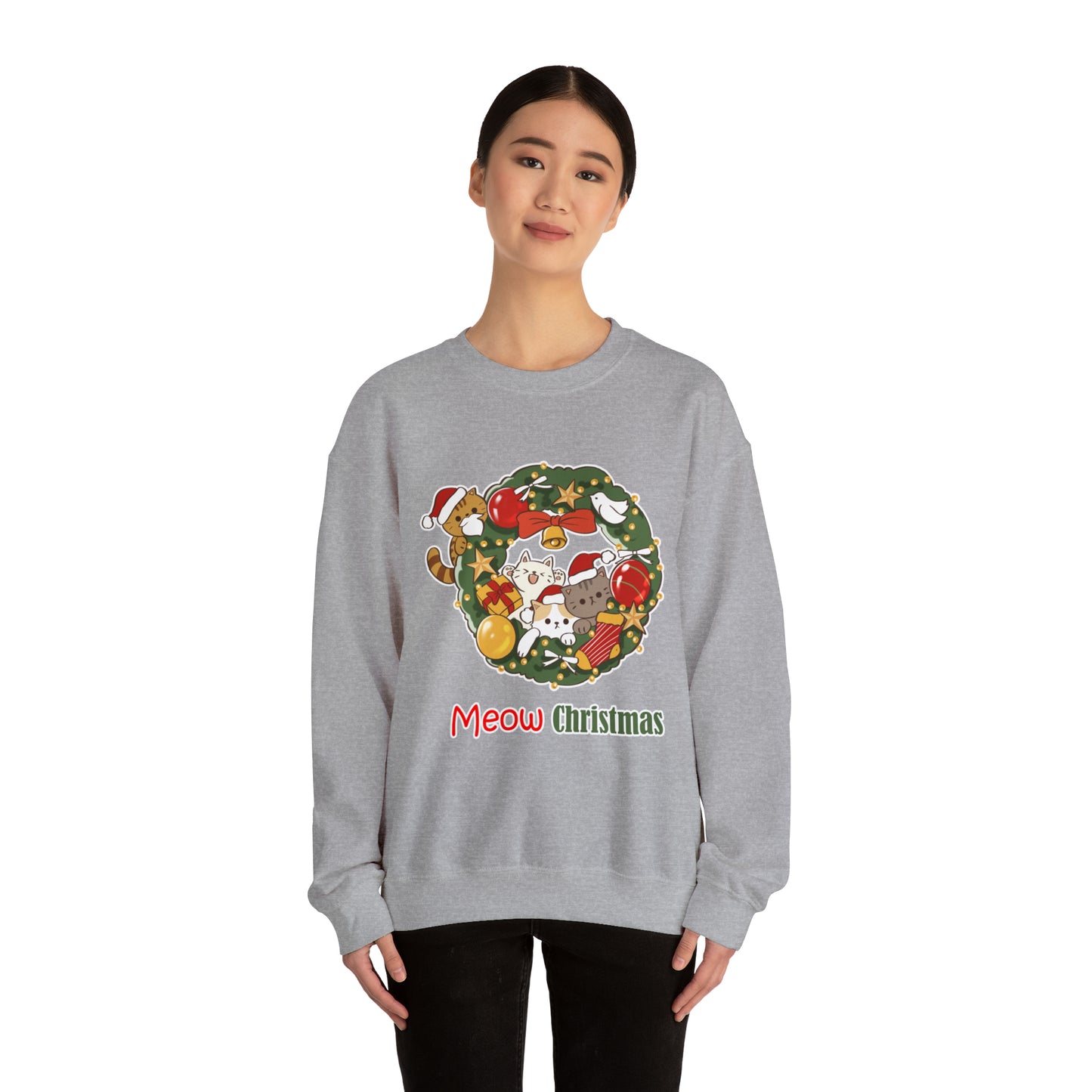 Meow Christmas - Unisex Heavy Blend™ Crewneck Sweatshirt