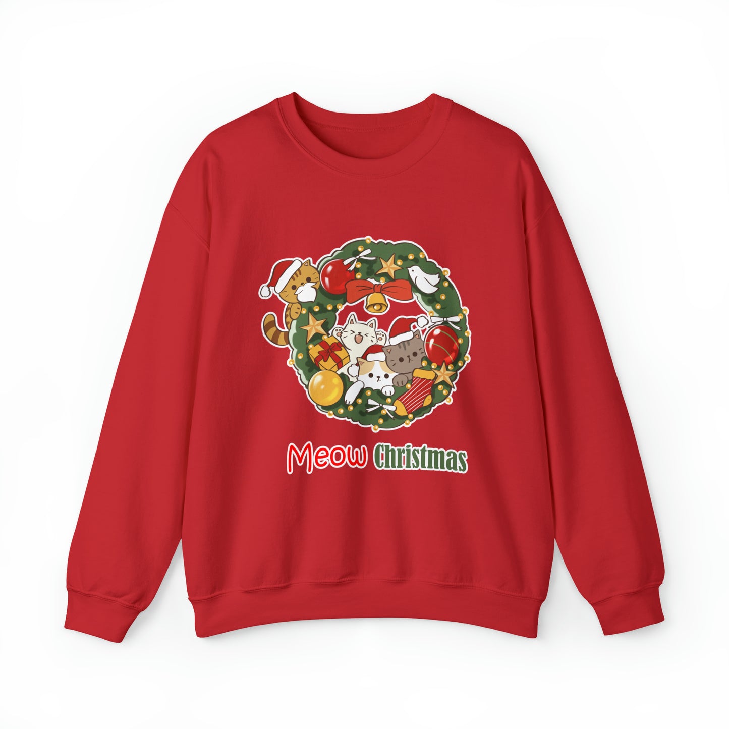 Meow Christmas - Unisex Heavy Blend™ Crewneck Sweatshirt