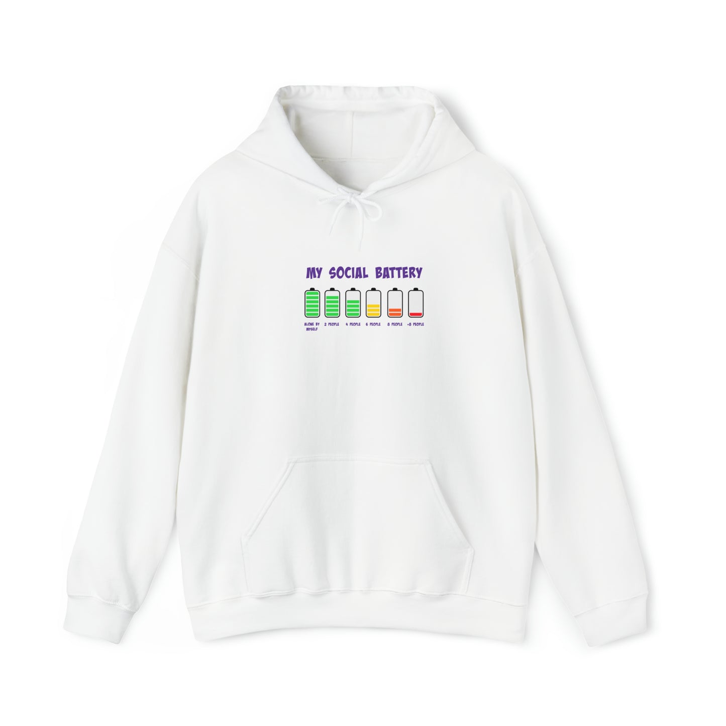 Social Battery - Unisex Heavy Blend™ Hooded Sweatshirt