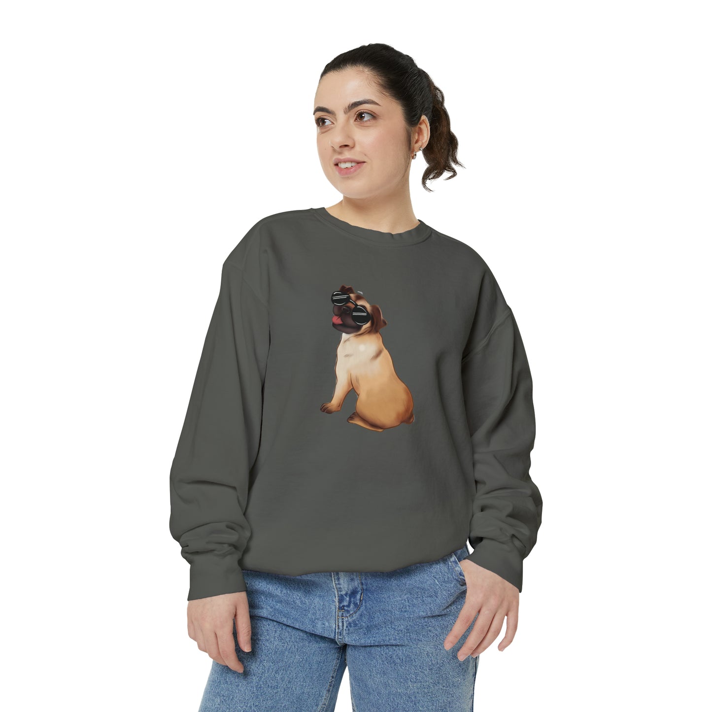 Pug - Unisex Garment-Dyed Sweatshirt