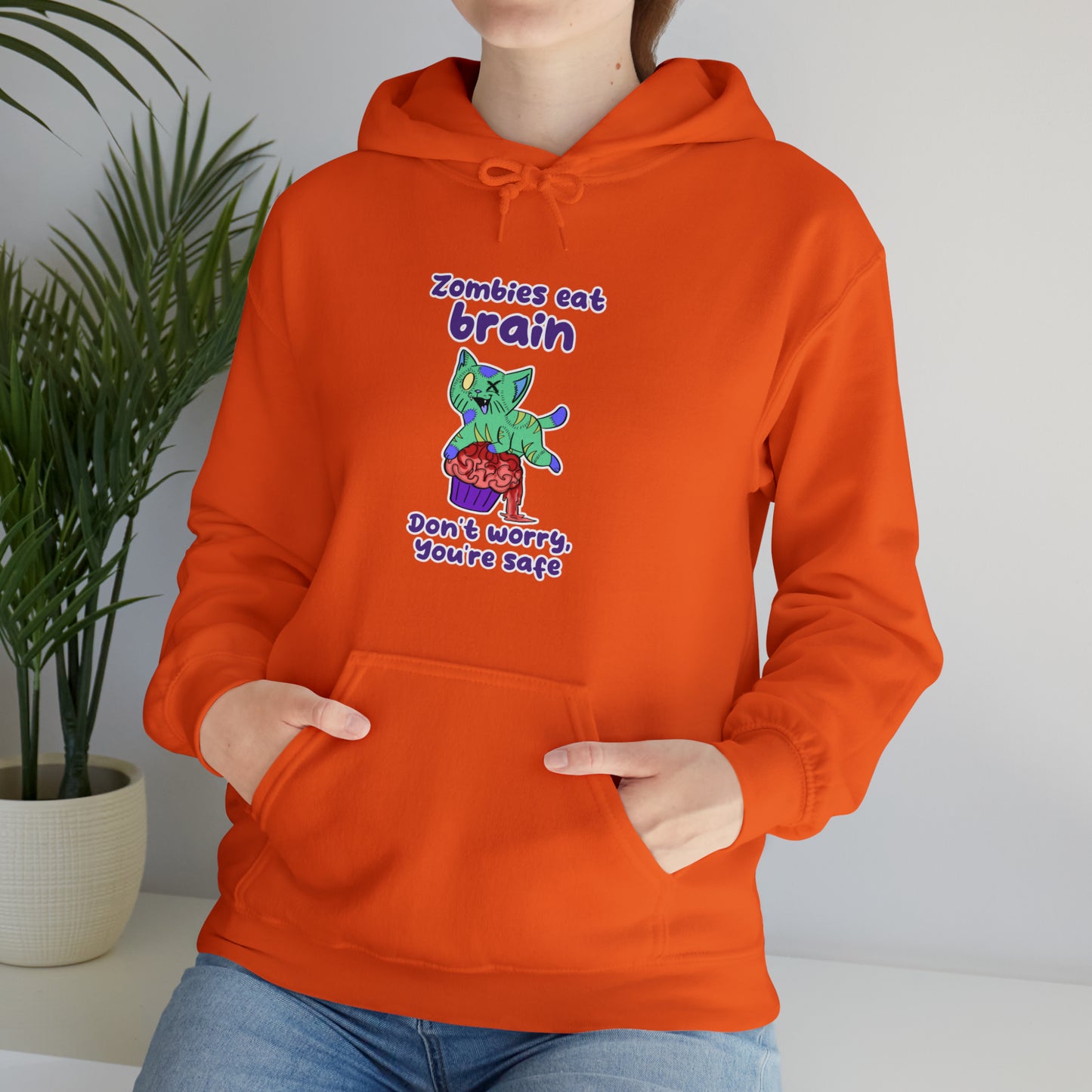 Zombie Cat - Unisex Heavy Blend™ Hooded Sweatshirt