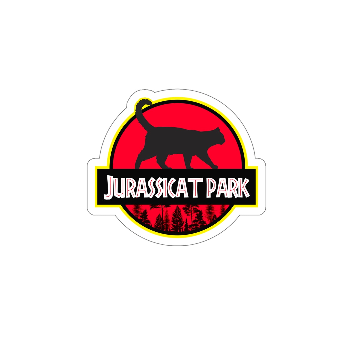 Jurassicat Park - Kiss-Cut Stickers