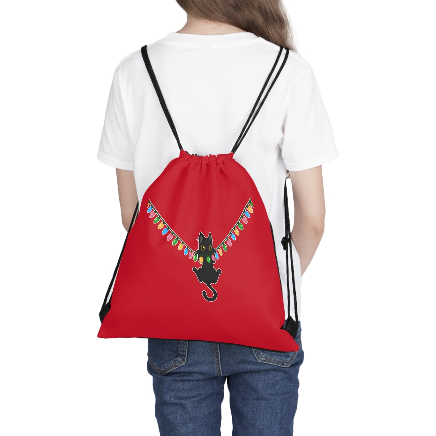 Meow Christmas - Outdoor Drawstring Bag