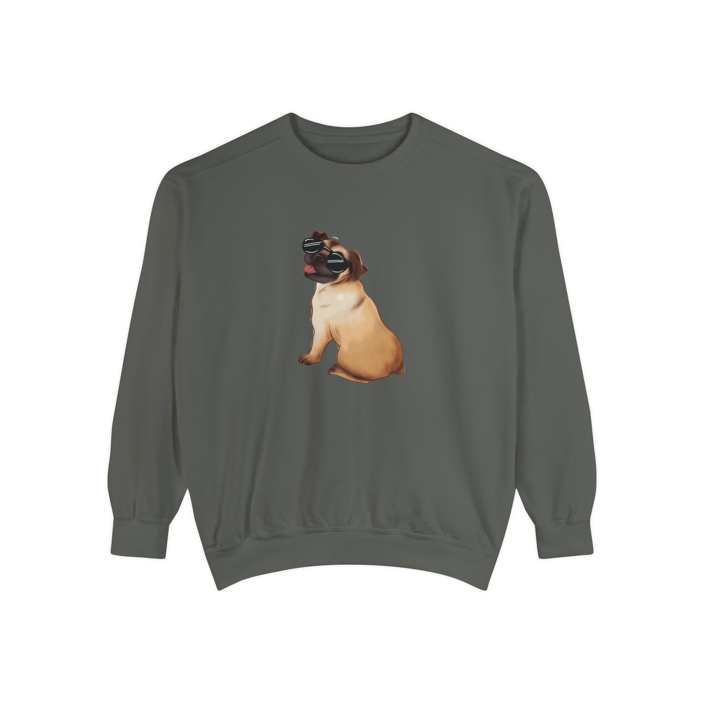 Pug - Unisex Garment-Dyed Sweatshirt