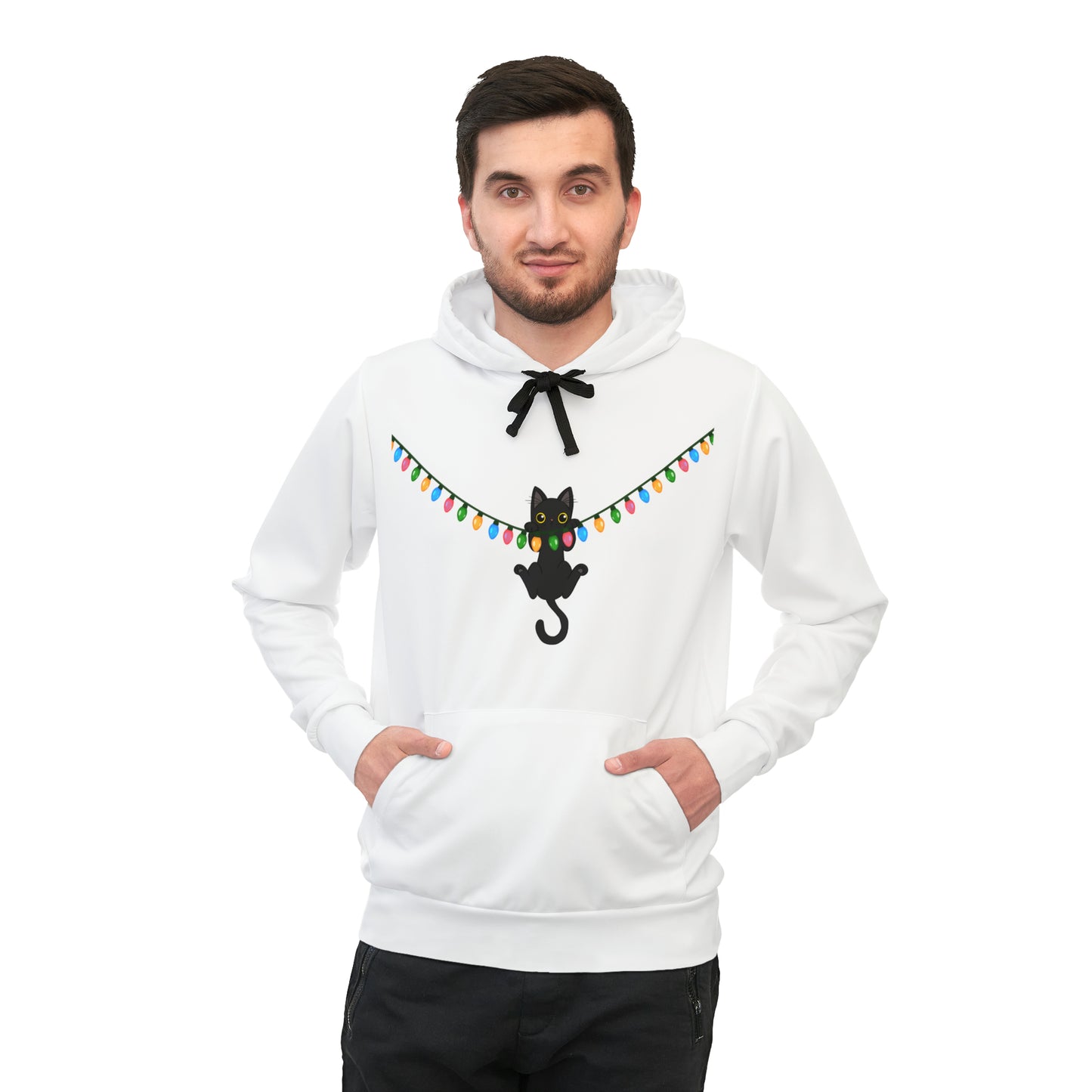 Meow Christmas - Athletic Hoodie (AOP)