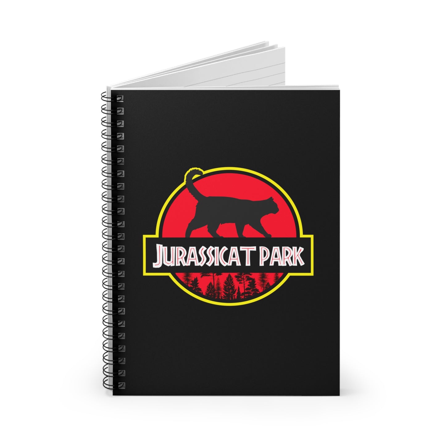 Jurassicat Park - Spiral Notebook - Ruled Line