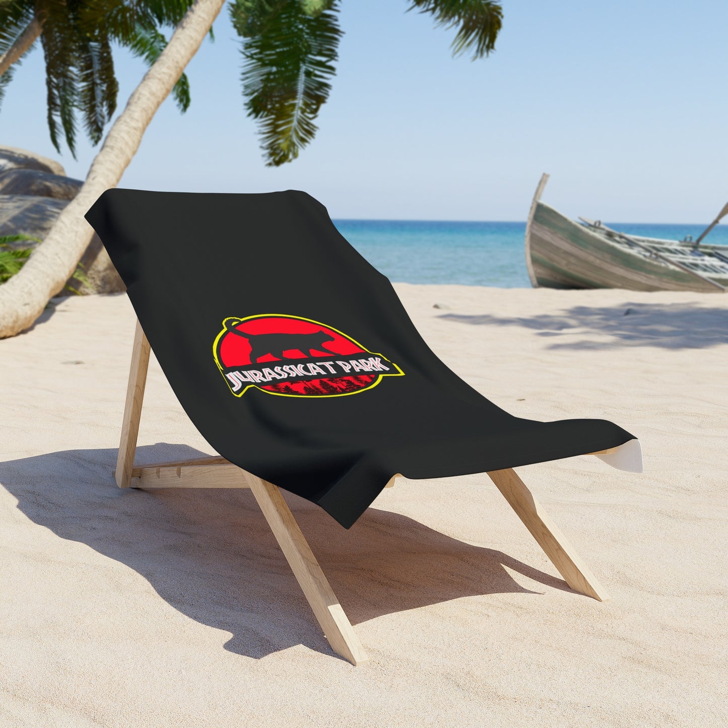 Jurassicat Park - Beach Towel