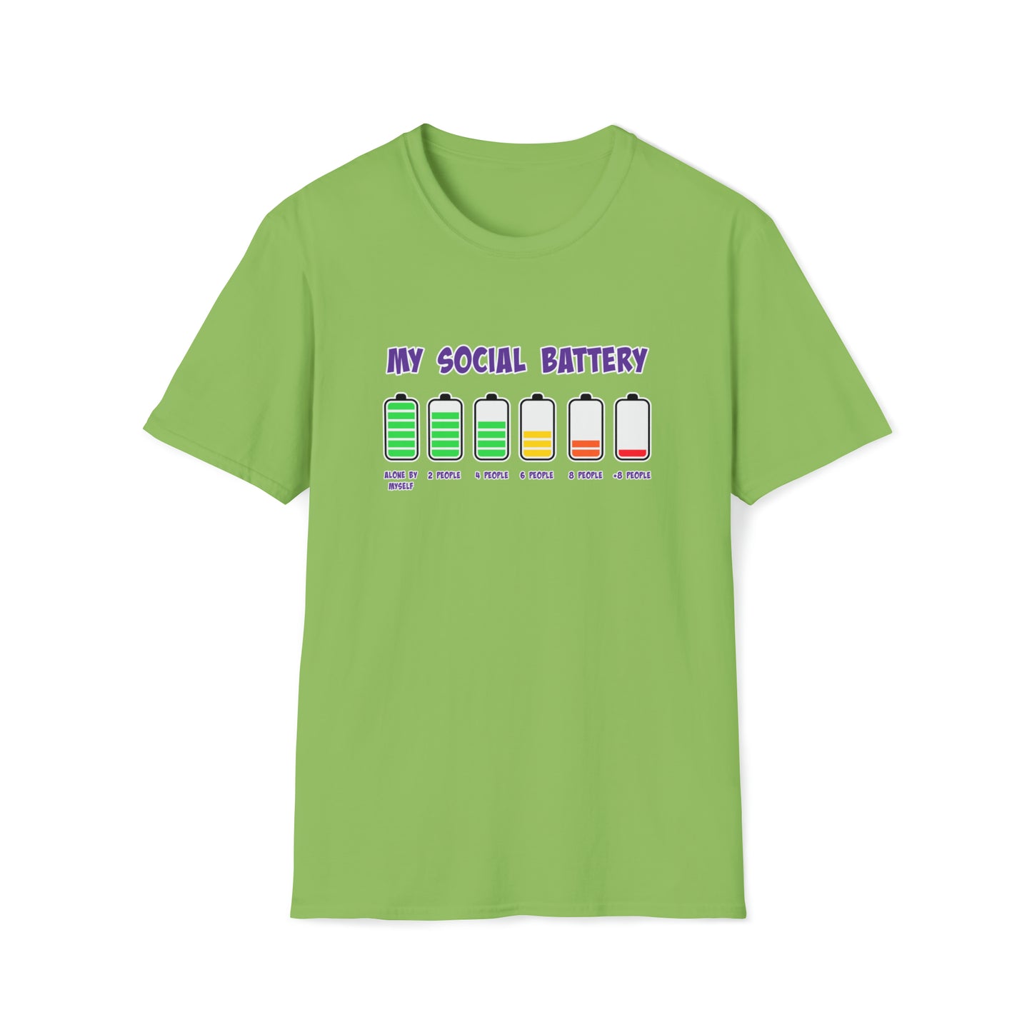 Social Battery - Unisex Softstyle T-Shirt