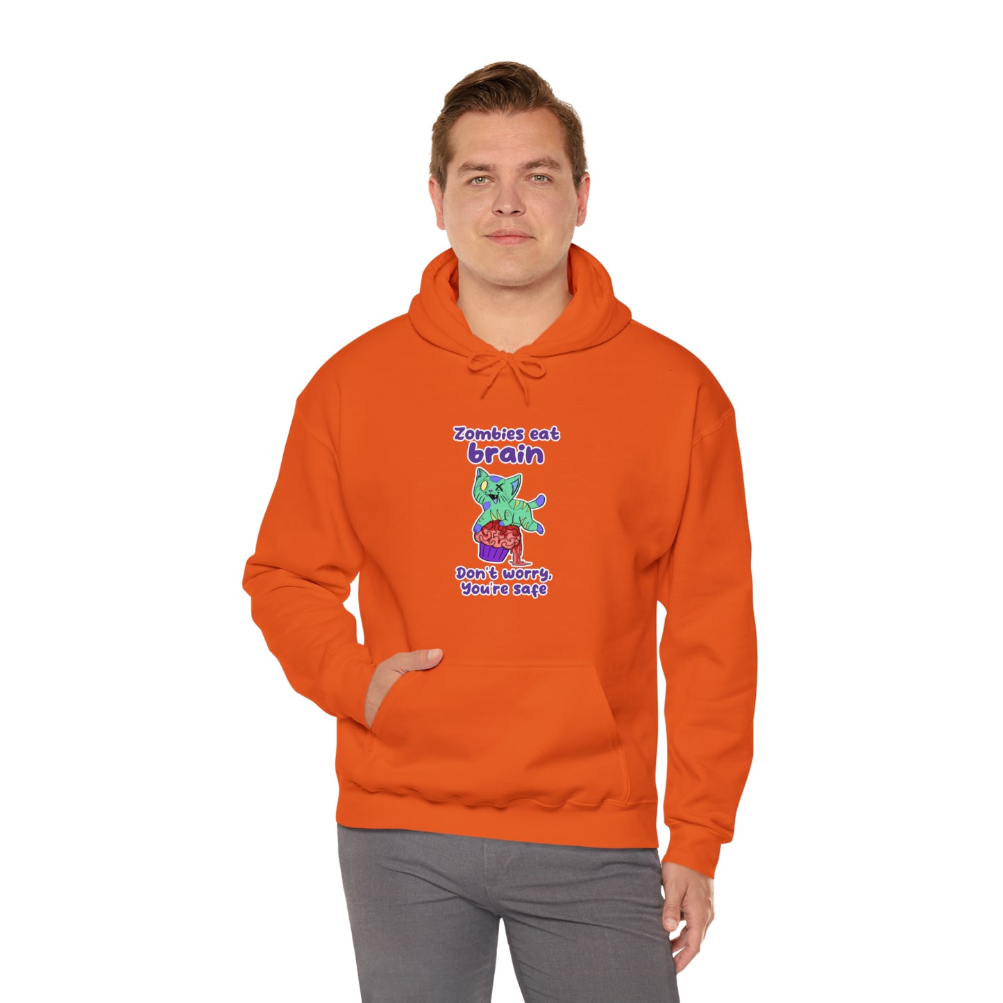 Zombie Cat - Unisex Heavy Blend™ Hooded Sweatshirt