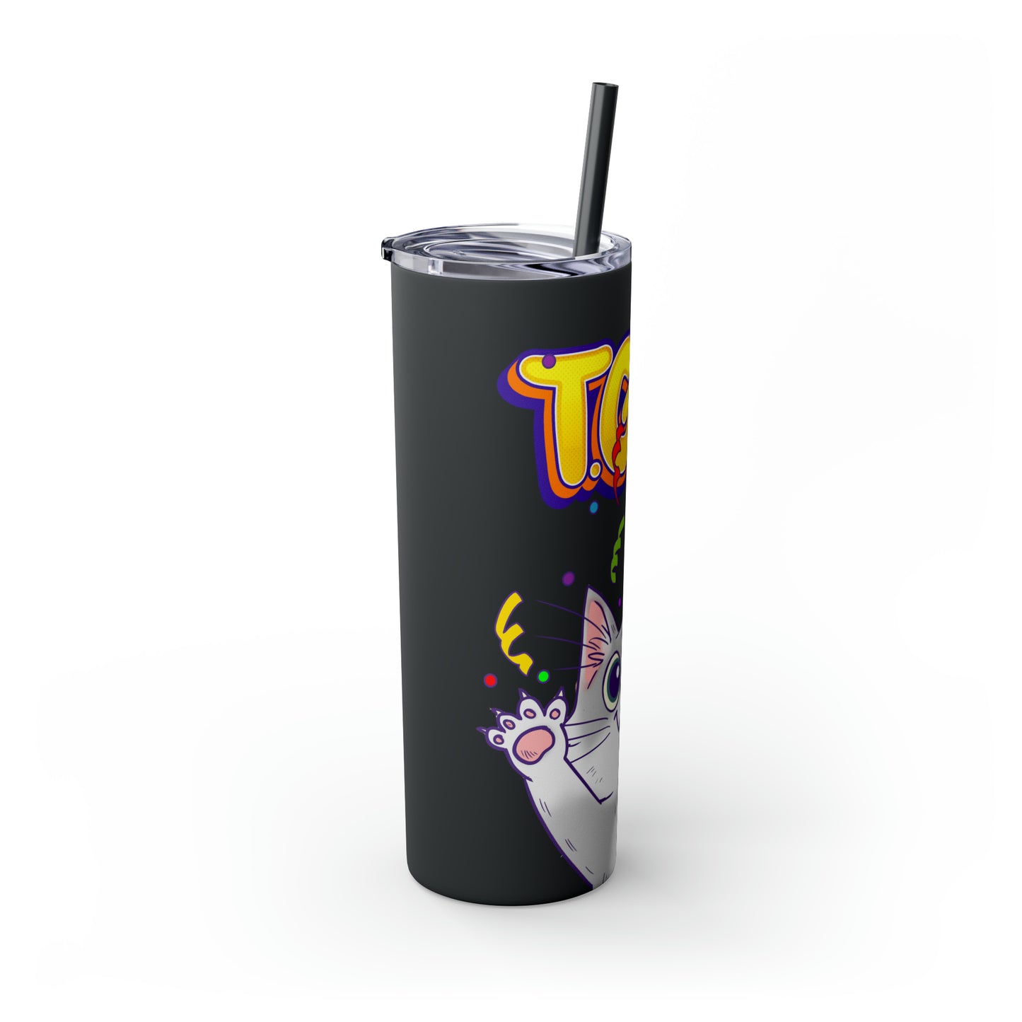 TGIF - Skinny Tumbler with Straw, 20oz