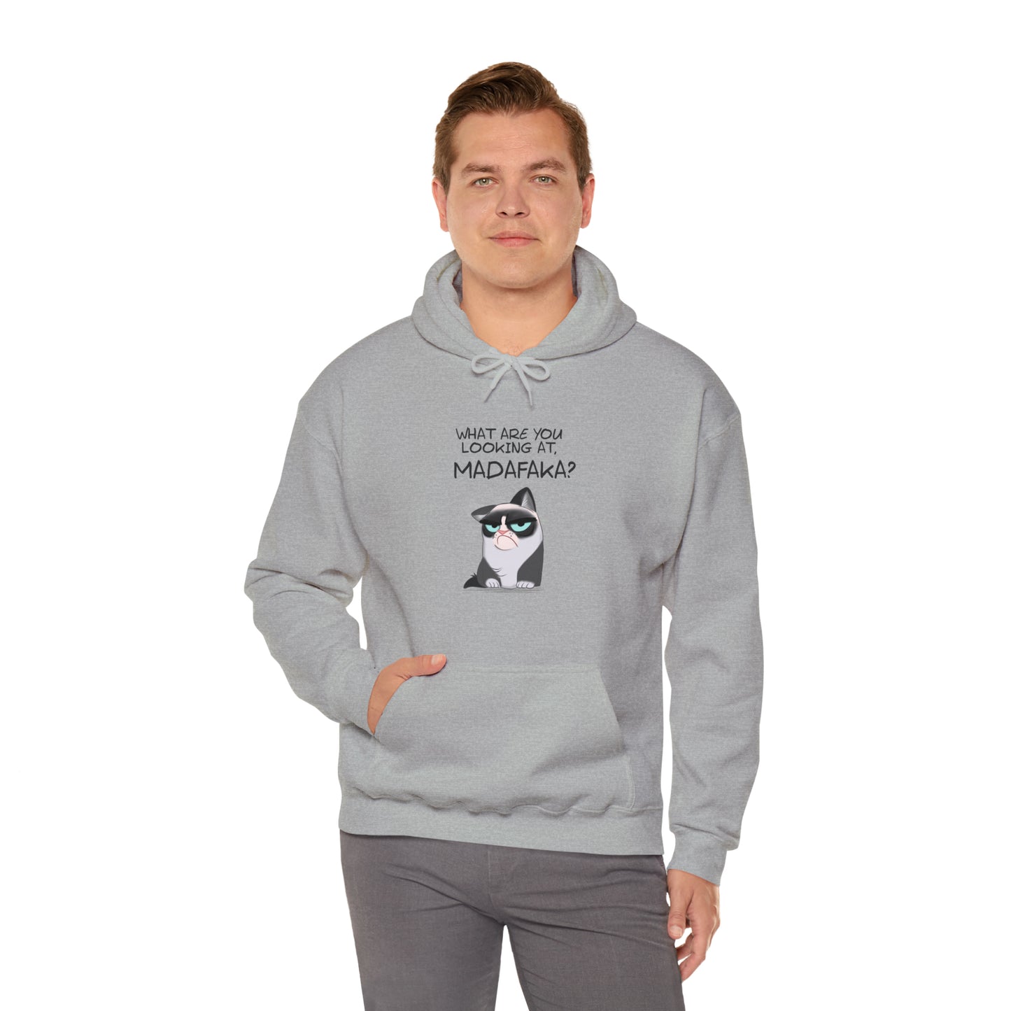 What you're looking at, Madafaka? - Unisex Heavy Blend™ Hooded Sweatshirt