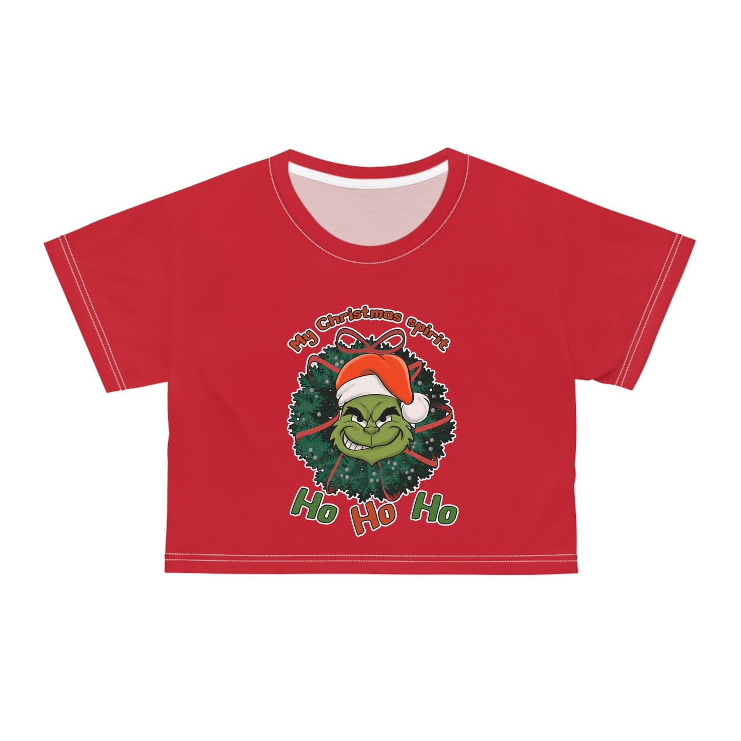 Grinch - Crop Tee (AOP)