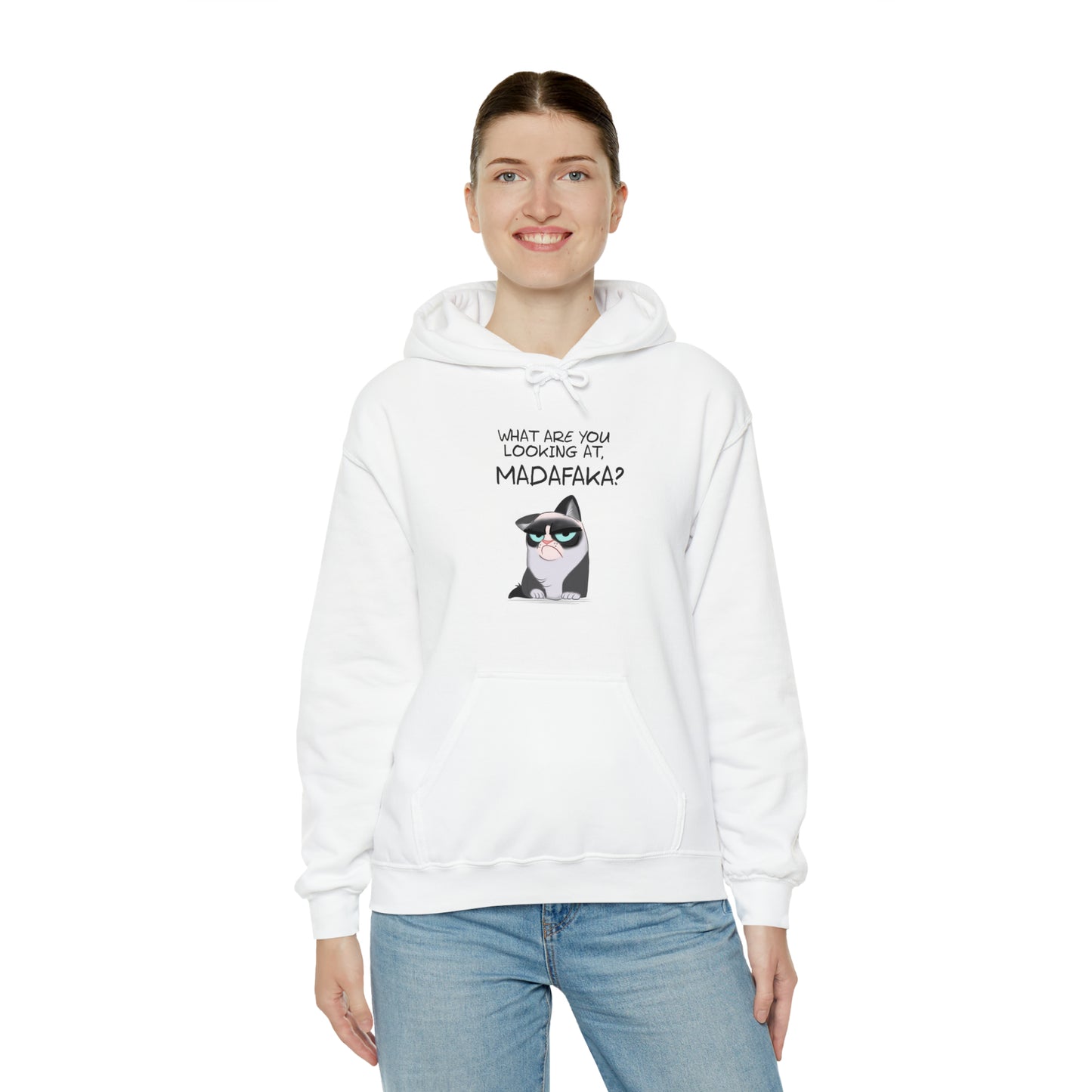 What you're looking at, Madafaka? - Unisex Heavy Blend™ Hooded Sweatshirt