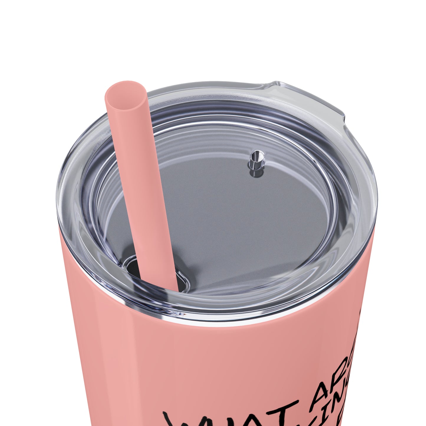 Madafaka - Skinny Tumbler with Straw, 20oz